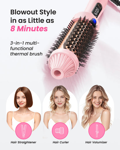 Fast-Style Blowout Heated Round Brush