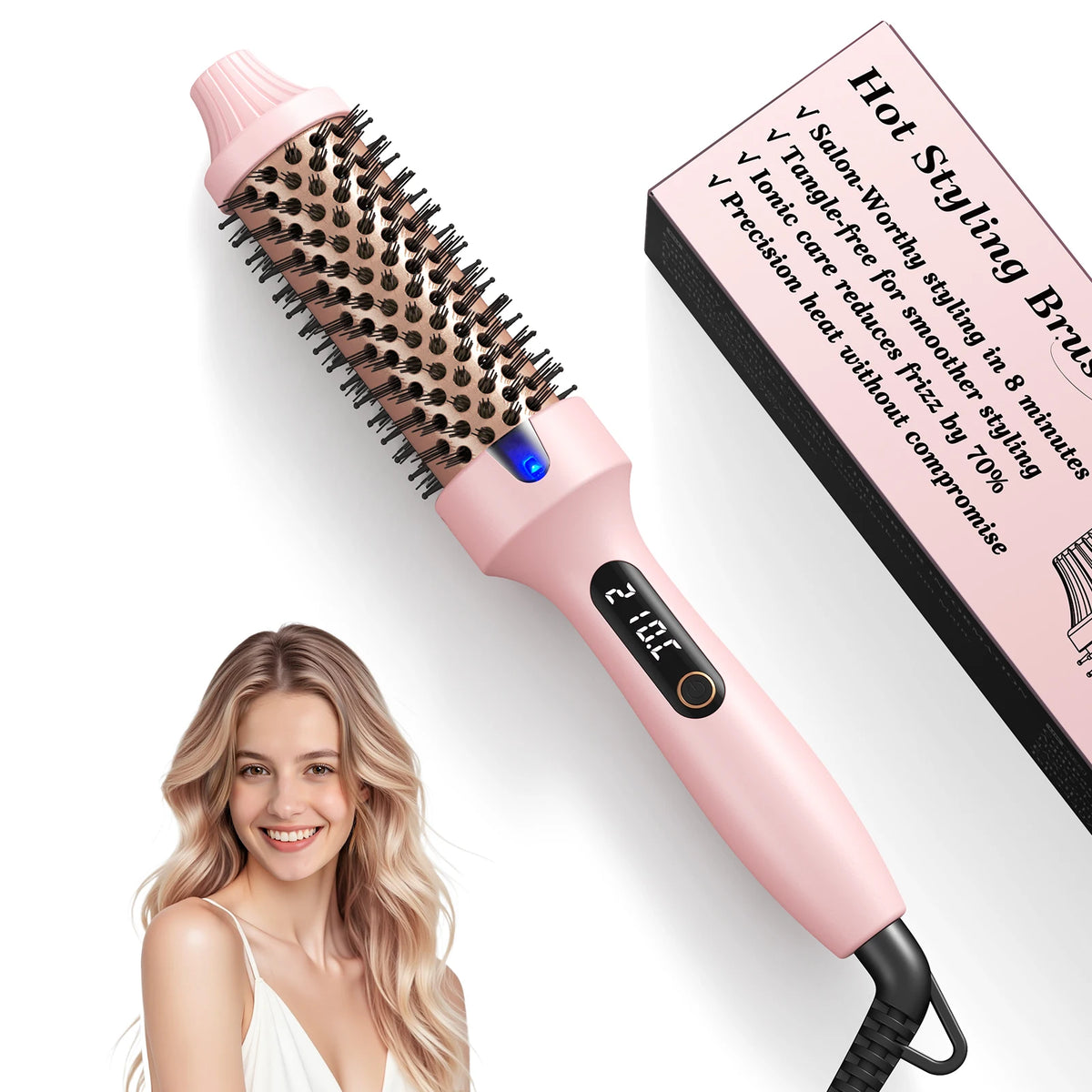 Fast-Style Blowout Heated Round Brush