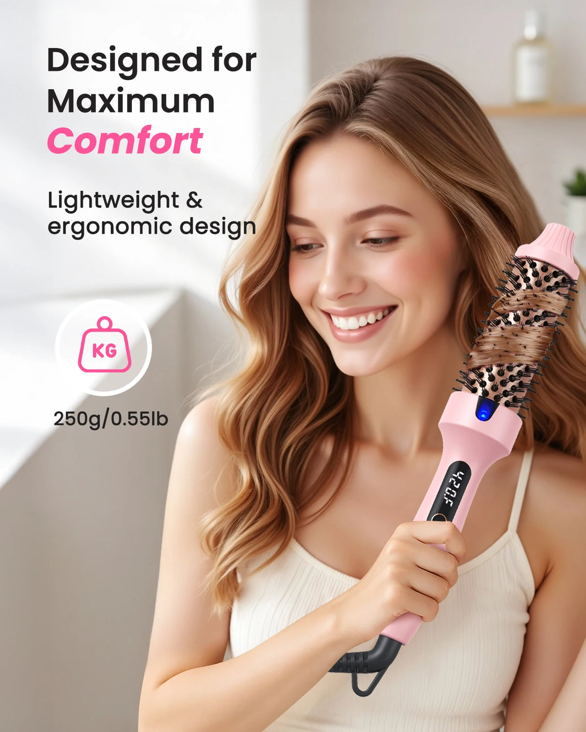 Fast-Style Blowout Heated Round Brush